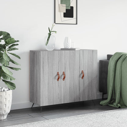 Sideboard Grey Sonoma 90x34x80 cm Engineered Wood