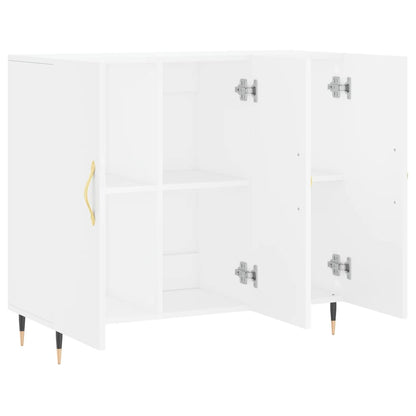Sideboard White 90x34x80 cm Engineered Wood
