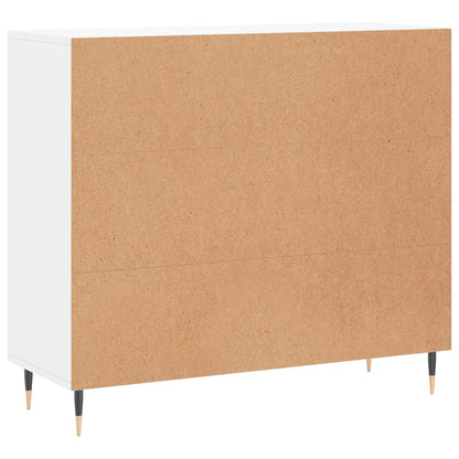 Sideboard White 90x34x80 cm Engineered Wood