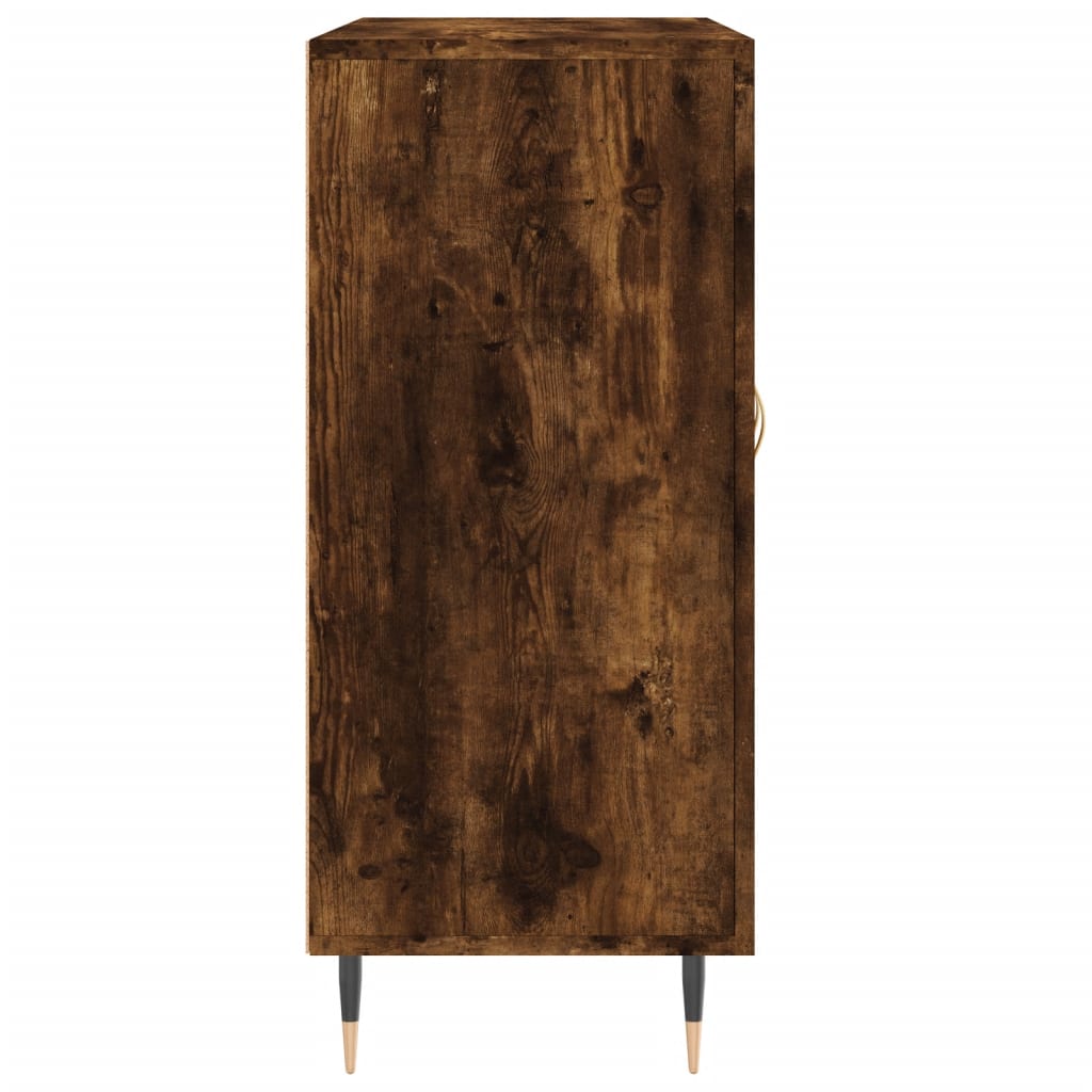 Sideboard Smoked Oak 90x34x80 cm Engineered Wood