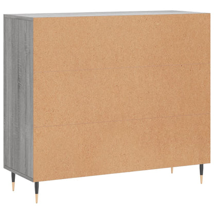 Sideboard Grey Sonoma 90x34x80 cm Engineered Wood