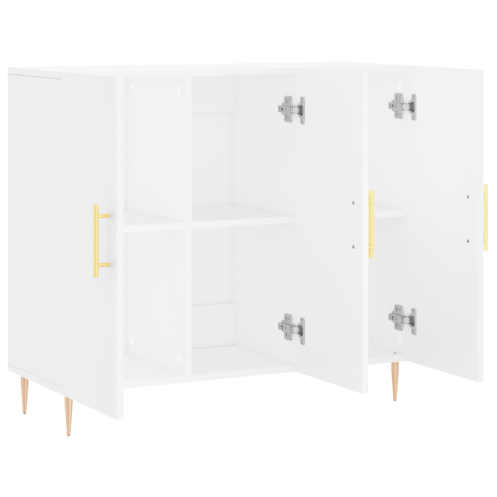 Sideboard White 90x34x80 cm Engineered Wood