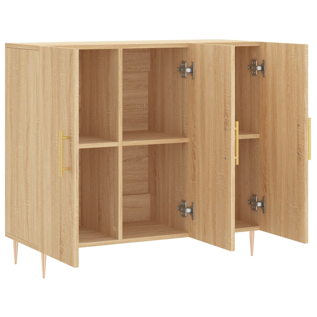 Sideboard Sonoma Oak 90x34x80 cm Engineered Wood