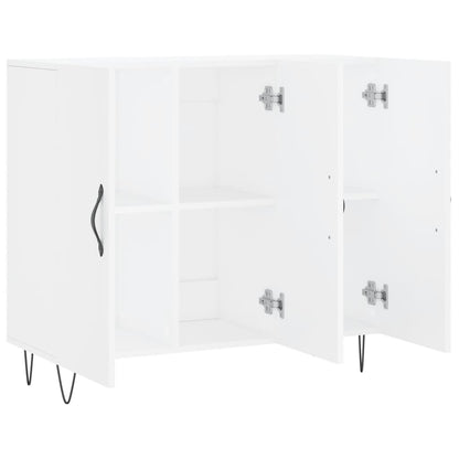 Sideboard White 90x34x80 cm Engineered Wood