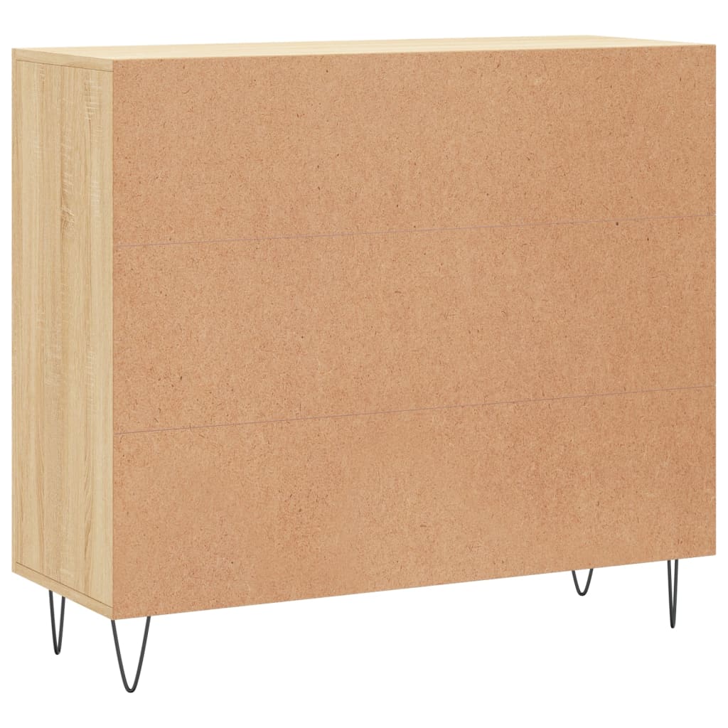 Sideboard Sonoma Oak 90x34x80 cm Engineered Wood