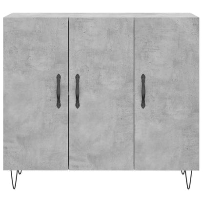 Sideboard Concrete Grey 90x34x80 cm Engineered Wood