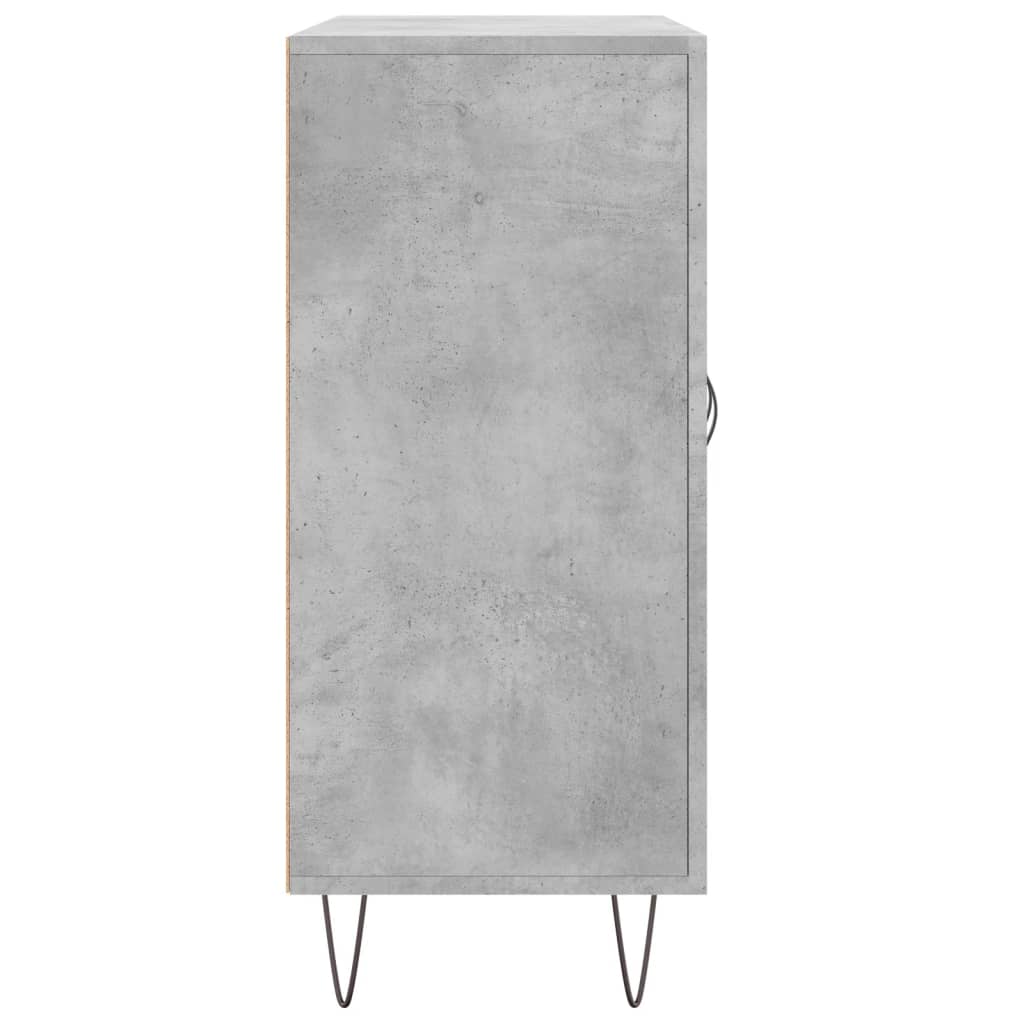 Sideboard Concrete Grey 90x34x80 cm Engineered Wood