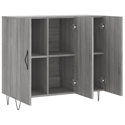 Sideboard Grey Sonoma 90x34x80 cm Engineered Wood