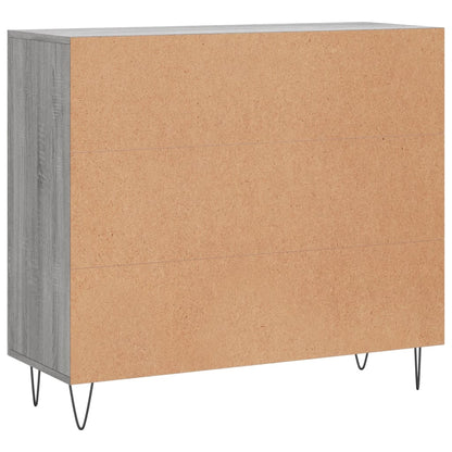 Sideboard Grey Sonoma 90x34x80 cm Engineered Wood