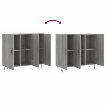 Sideboard Grey Sonoma 90x34x80 cm Engineered Wood