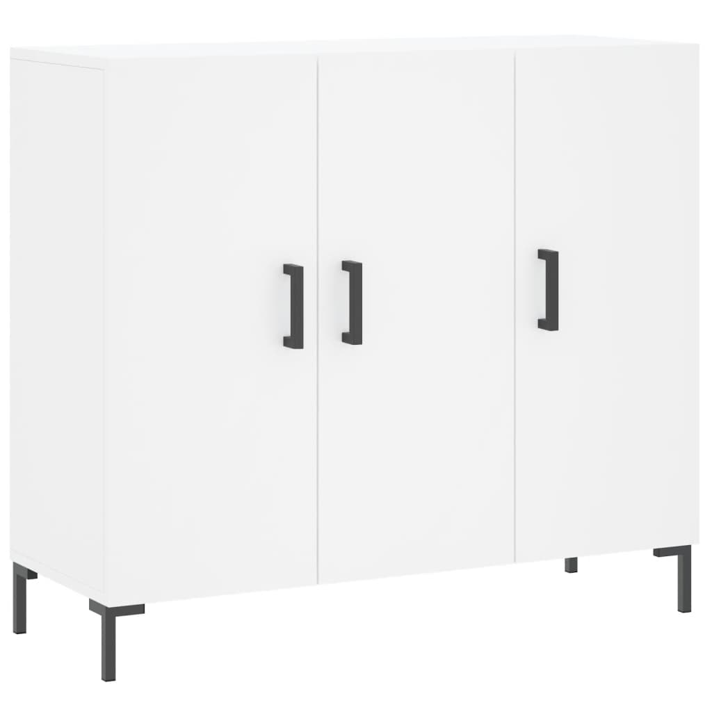 Sideboard White 90x34x80 cm Engineered Wood