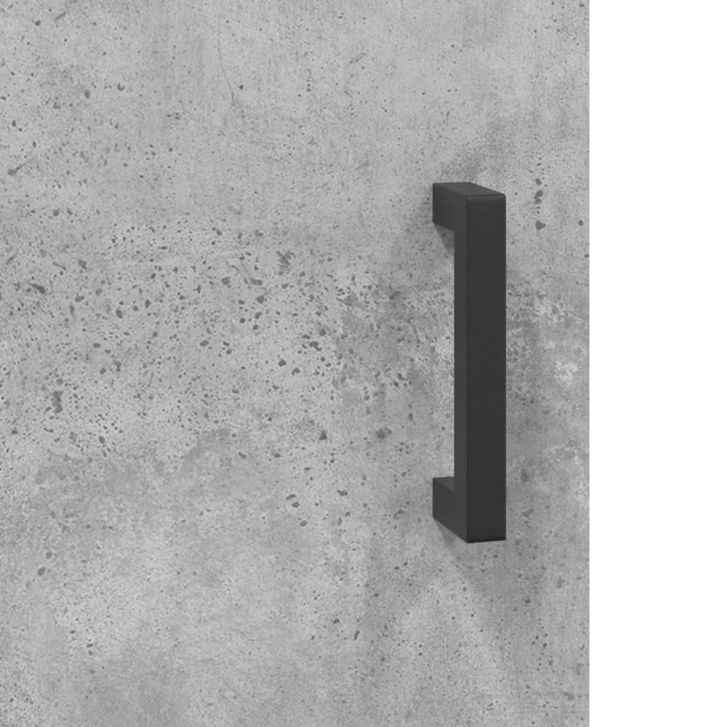 Sideboard Concrete Grey 90x34x80 cm Engineered Wood