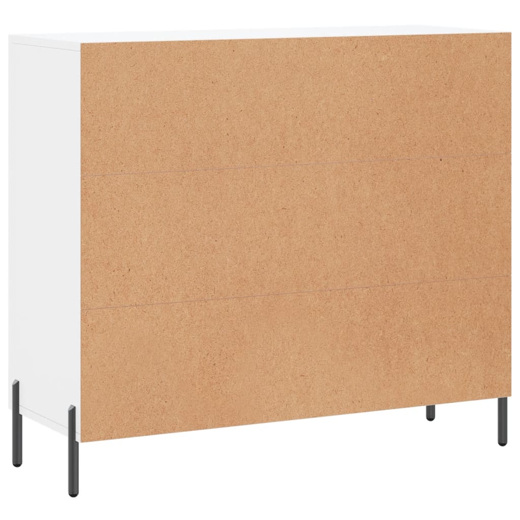 Sideboard White 90x34x80 cm Engineered Wood