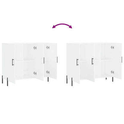 Sideboard White 90x34x80 cm Engineered Wood