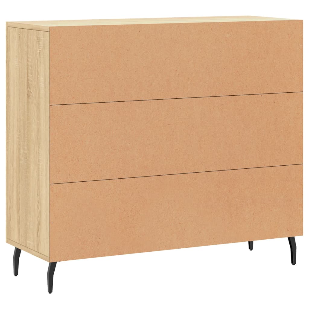 Sideboard Sonoma Oak 90x34x80 cm Engineered Wood