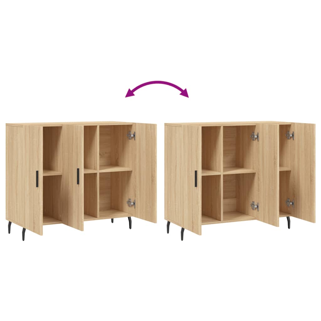 Sideboard Sonoma Oak 90x34x80 cm Engineered Wood