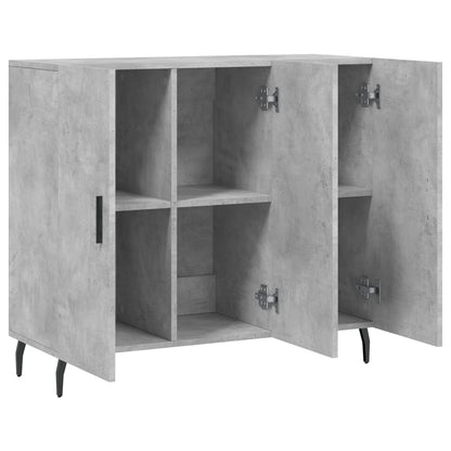 Sideboard Concrete Grey 90x34x80 cm Engineered Wood