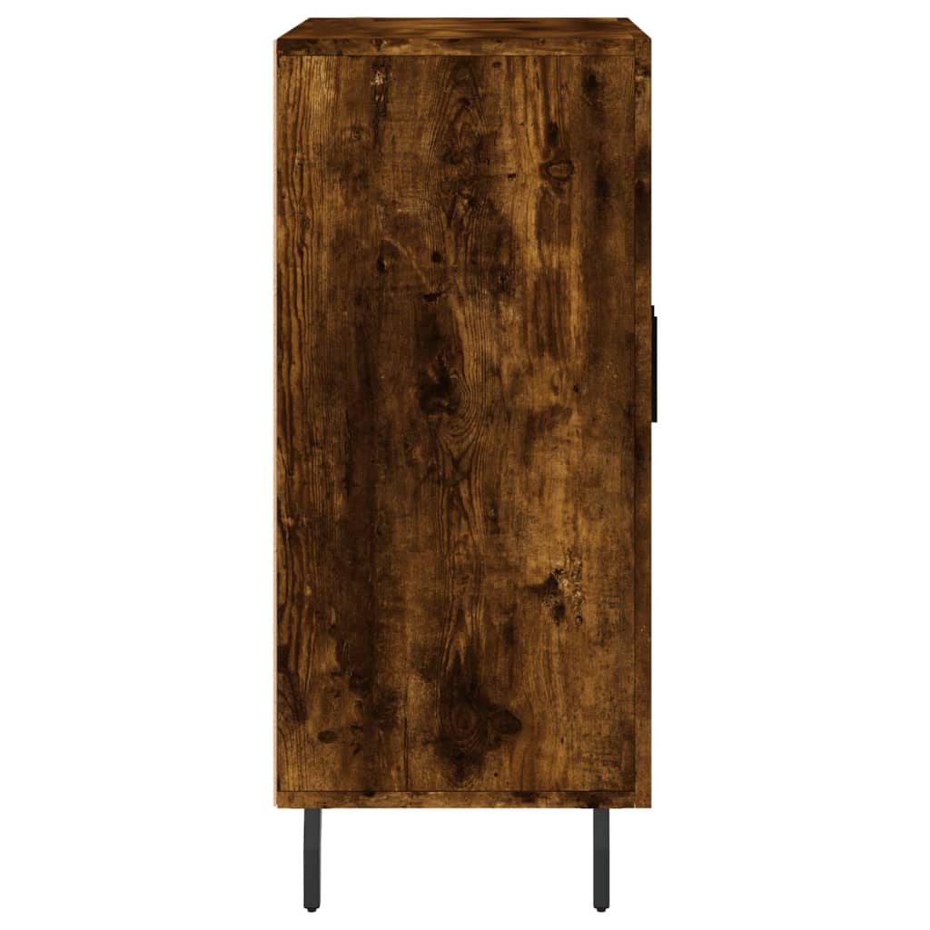 Sideboard Smoked Oak 90x34x80 cm Engineered Wood