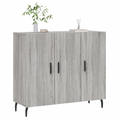 Sideboard Grey Sonoma 90x34x80 cm Engineered Wood