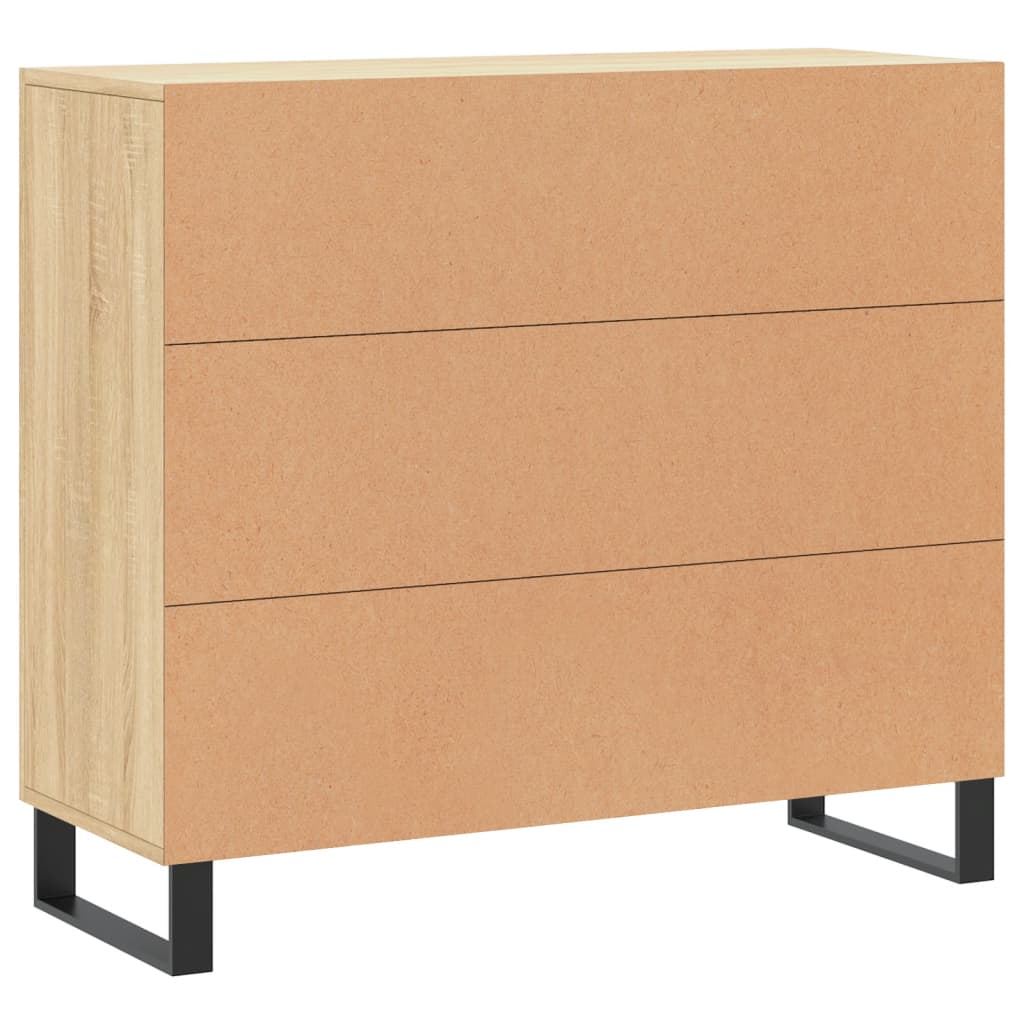 Sideboard Sonoma Oak 90x34x80 cm Engineered Wood
