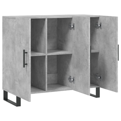 Sideboard Concrete Grey 90x34x80 cm Engineered Wood
