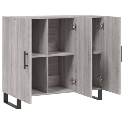 Sideboard Grey Sonoma 90x34x80 cm Engineered Wood