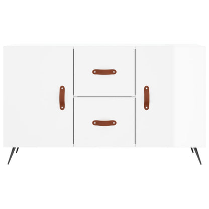 Sideboard High Gloss White 100x36x60 cm Engineered Wood