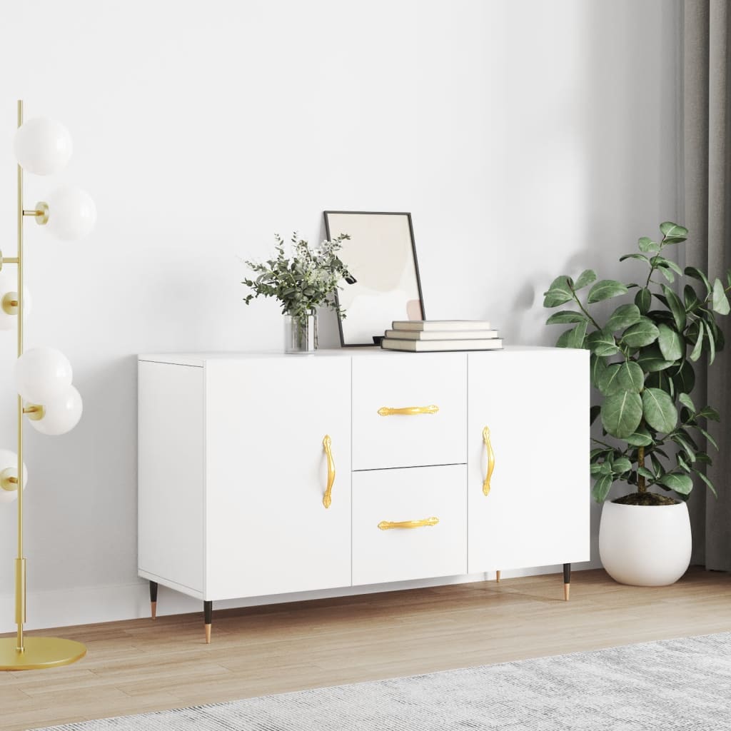 Sideboard | White | Engineered wood, metal | Sideboard | Rectangular