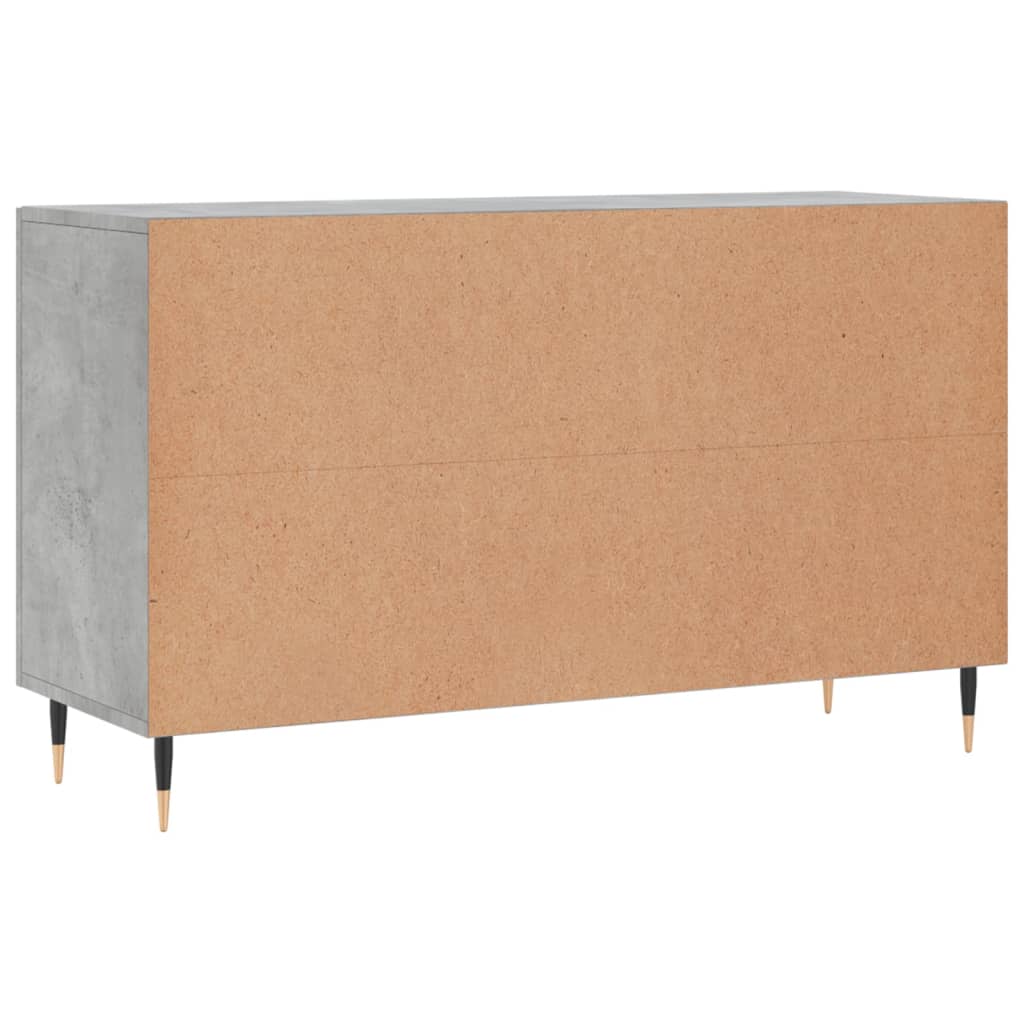 Sideboard Concrete Grey 100x36x60 cm Engineered Wood