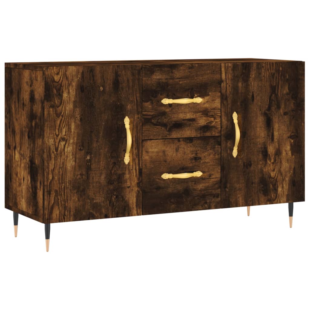 Sideboard Smoked Oak 100x36x60 cm Engineered Wood