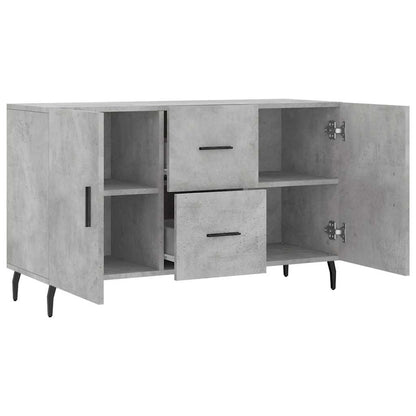 Sideboard Concrete Grey 100x36x60 cm Engineered Wood