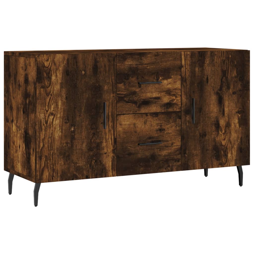 Sideboard | Smoked Oak | Engineered Wood | 100x36x60 cm | Sideboard