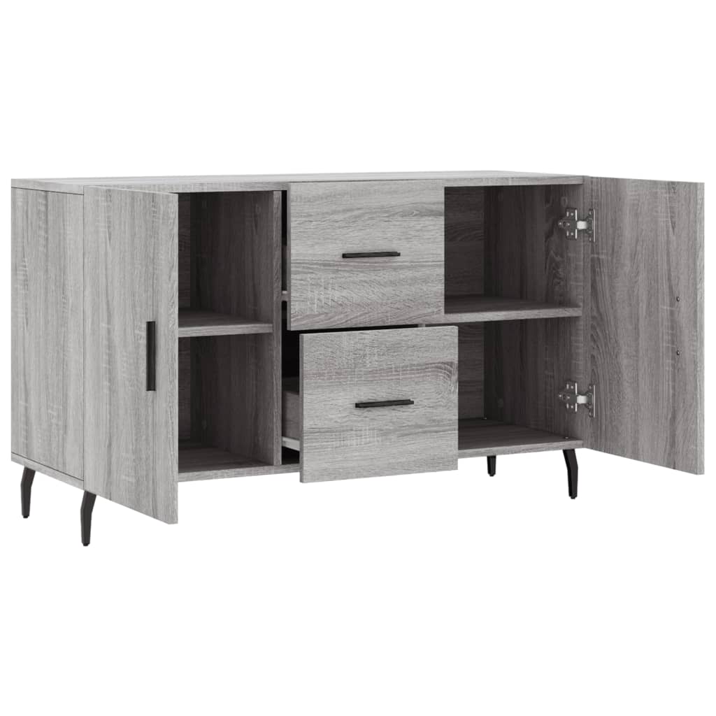 Sideboard | Grey Sonoma | Engineered wood, Metal | 100 x 36 x 60 cm
