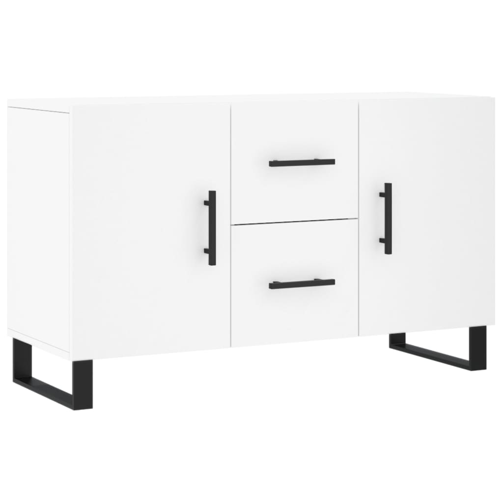 Sideboard | White | Engineered wood, metal | 100 cm | Sideboard