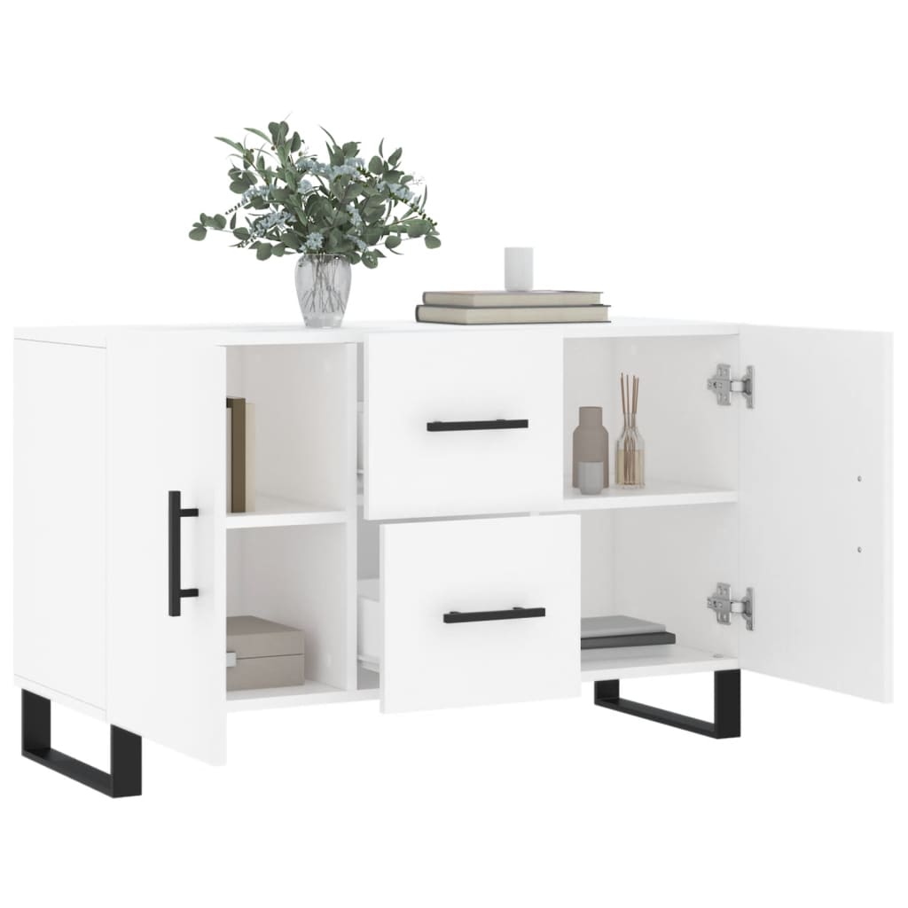 Sideboard | White | Engineered wood, metal | 100 cm | Sideboard