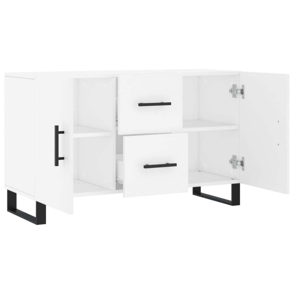 Sideboard | White | Engineered wood, metal | 100 cm | Sideboard