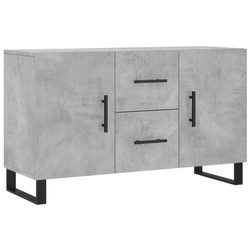 Sideboard | Concrete Grey | Engineered wood, Metal | 100cm x 36cm x 60cm