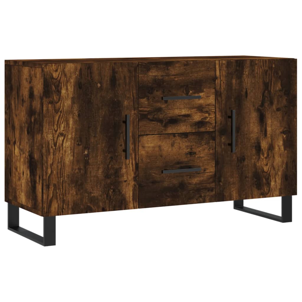 Sideboard Smoked Oak 100x36x60 cm Engineered Wood