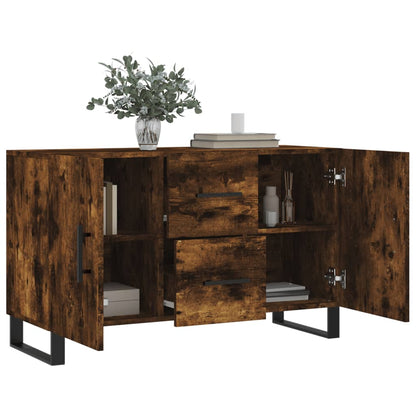 Sideboard Smoked Oak 100x36x60 cm Engineered Wood