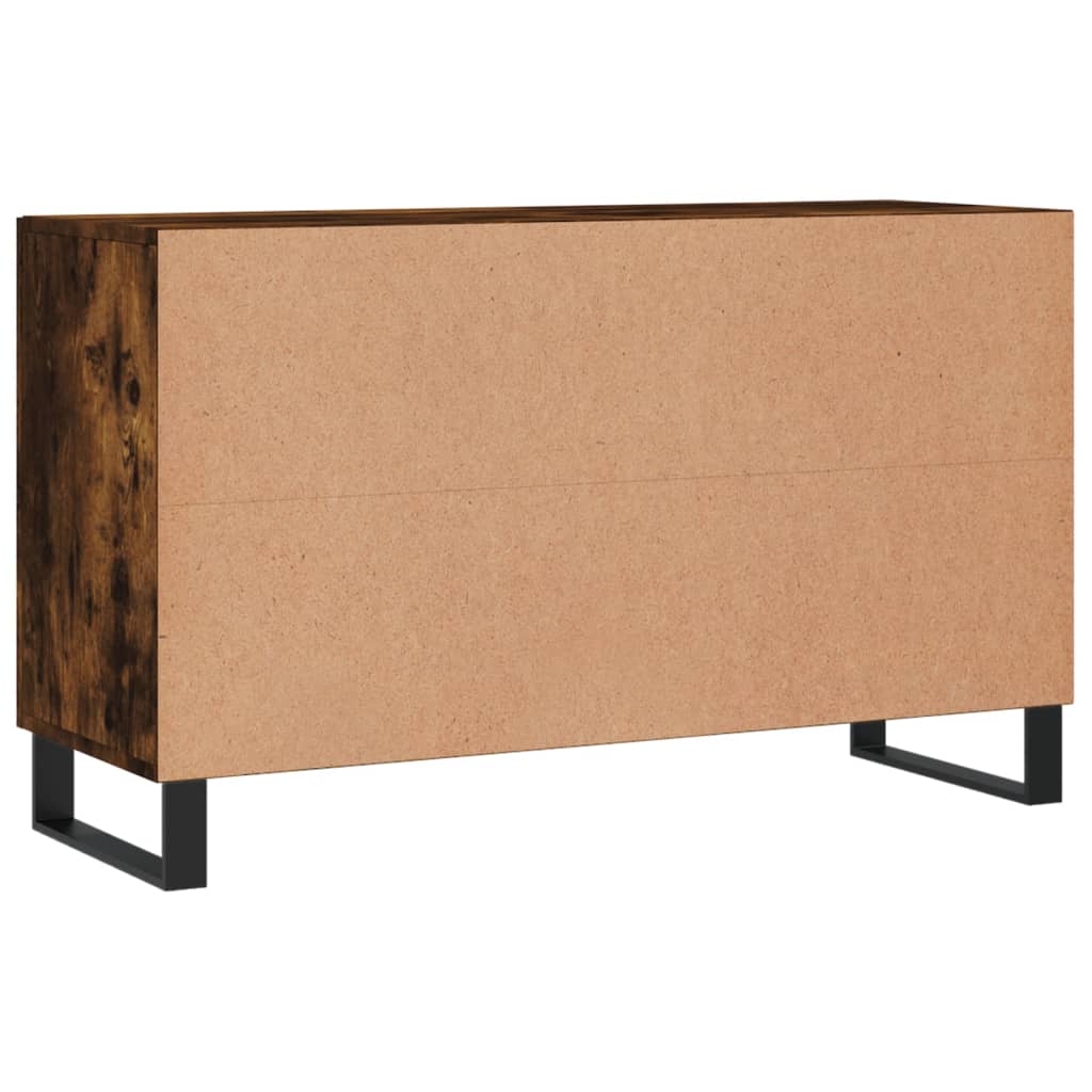 Sideboard Smoked Oak 100x36x60 cm Engineered Wood