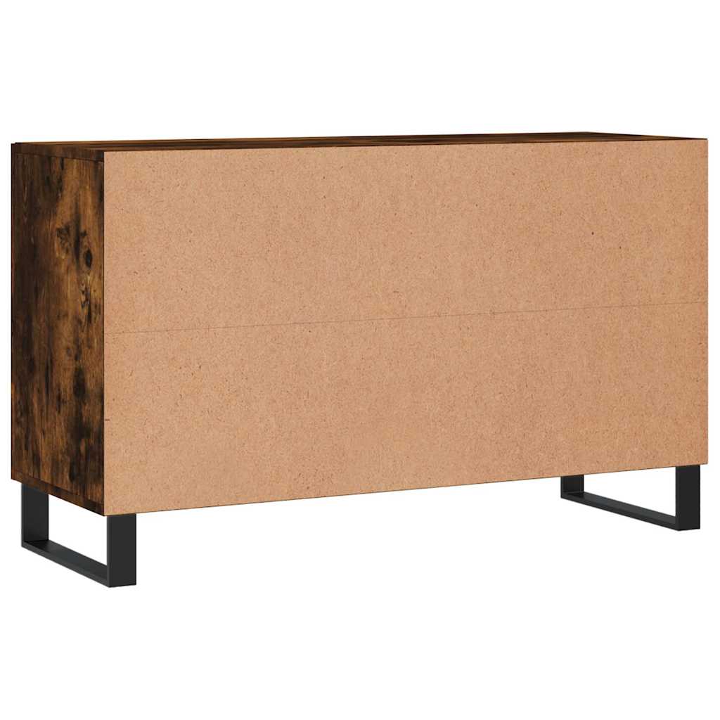 Sideboard Smoked Oak 100x36x60 cm Engineered Wood