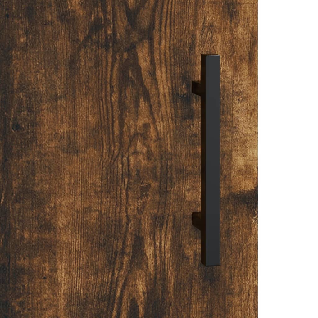 Sideboard Smoked Oak 100x36x60 cm Engineered Wood