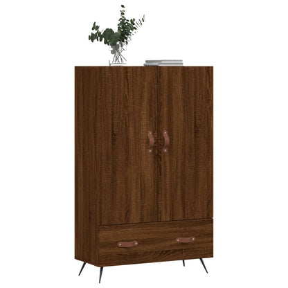 Highboard Brown Oak 69.5x31x115 cm Engineered Wood