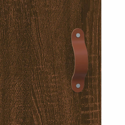 Highboard Brown Oak 69.5x31x115 cm Engineered Wood