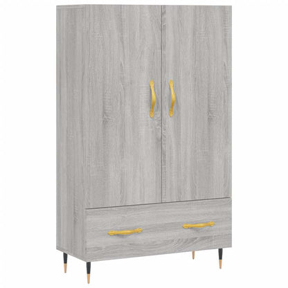 Highboard Grey Sonoma 69.5x31x115 cm Engineered Wood