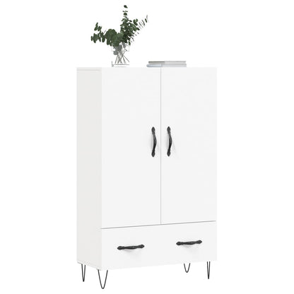 Highboard White 69.5x31x115 cm Engineered Wood