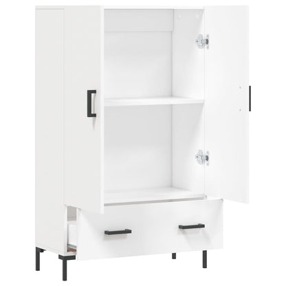 Highboard White 69.5x31x115 cm Engineered Wood