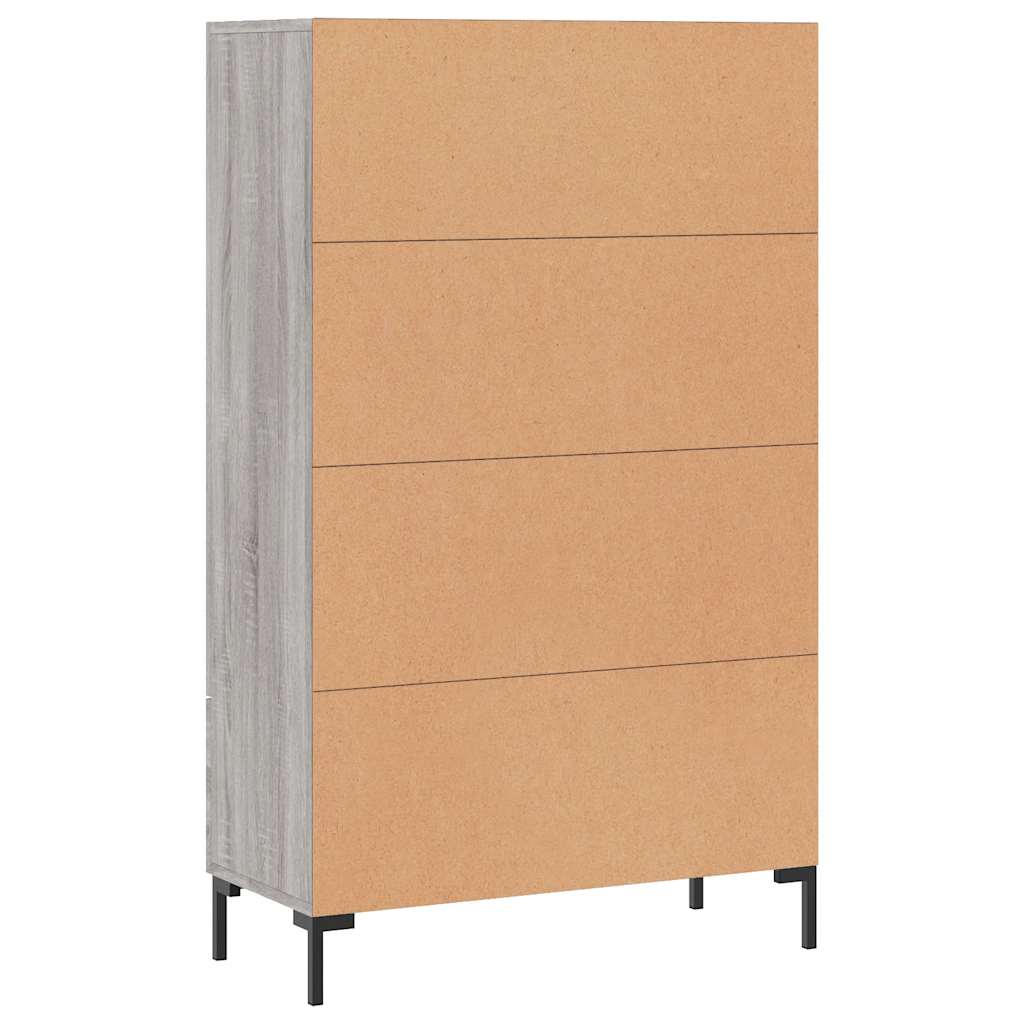 Highboard Grey Sonoma 69,5x31x115 cm Engineered Wood