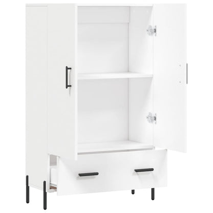 Highboard White 69.5x31x115 cm Engineered Wood