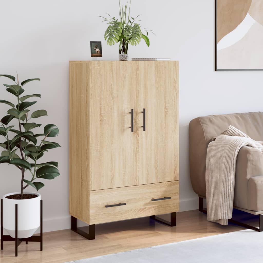 Highboard Sonoma Oak 69.5x31x115 cm Engineered Wood